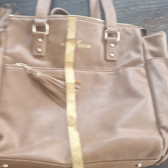 White Elm Brown Gemini Tote Or Crossbody Bag - Picture 13 of 13